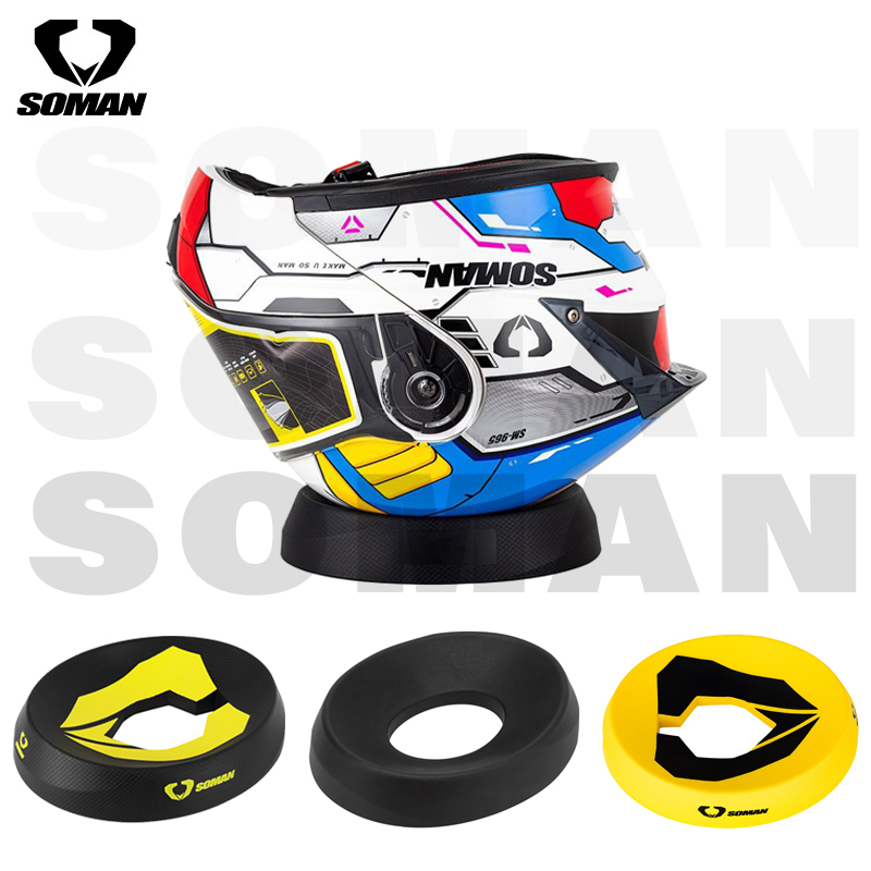 Dudukan Helm Sepeda Motor Bantalan Servis Cincin Donat Helm Bulat Portabel untuk Bantalan Pelepas Visor Bersih dan Peralatan Pemasangan