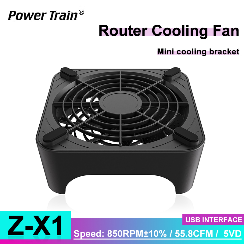 Soporte de refrigeración para enrutador Power Train Z-X1, Mini Host, Base de ventilador de refrigeración para ordenador, soporte de disipador de calor WIFI, Mini soporte de ordenador de escritorio