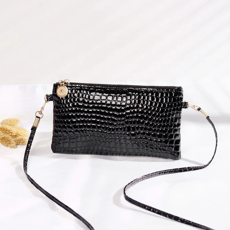 Tas bahu wanita Fashion Pu Mini tas Messenger desainer mewah pola buaya dompet koin telepon tas tangan perempuan tas Tote