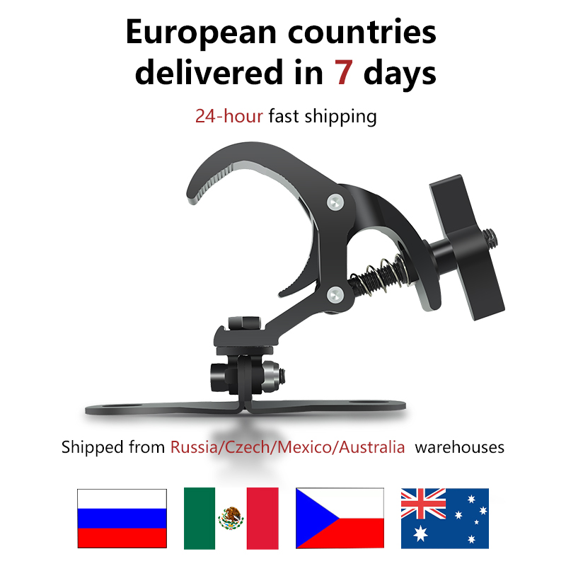 A Pair of Aluminum Light Hooks Safety Load 50KG LED Moving Head Light Hook Stage Light Truss Spring Hook Light Hook
