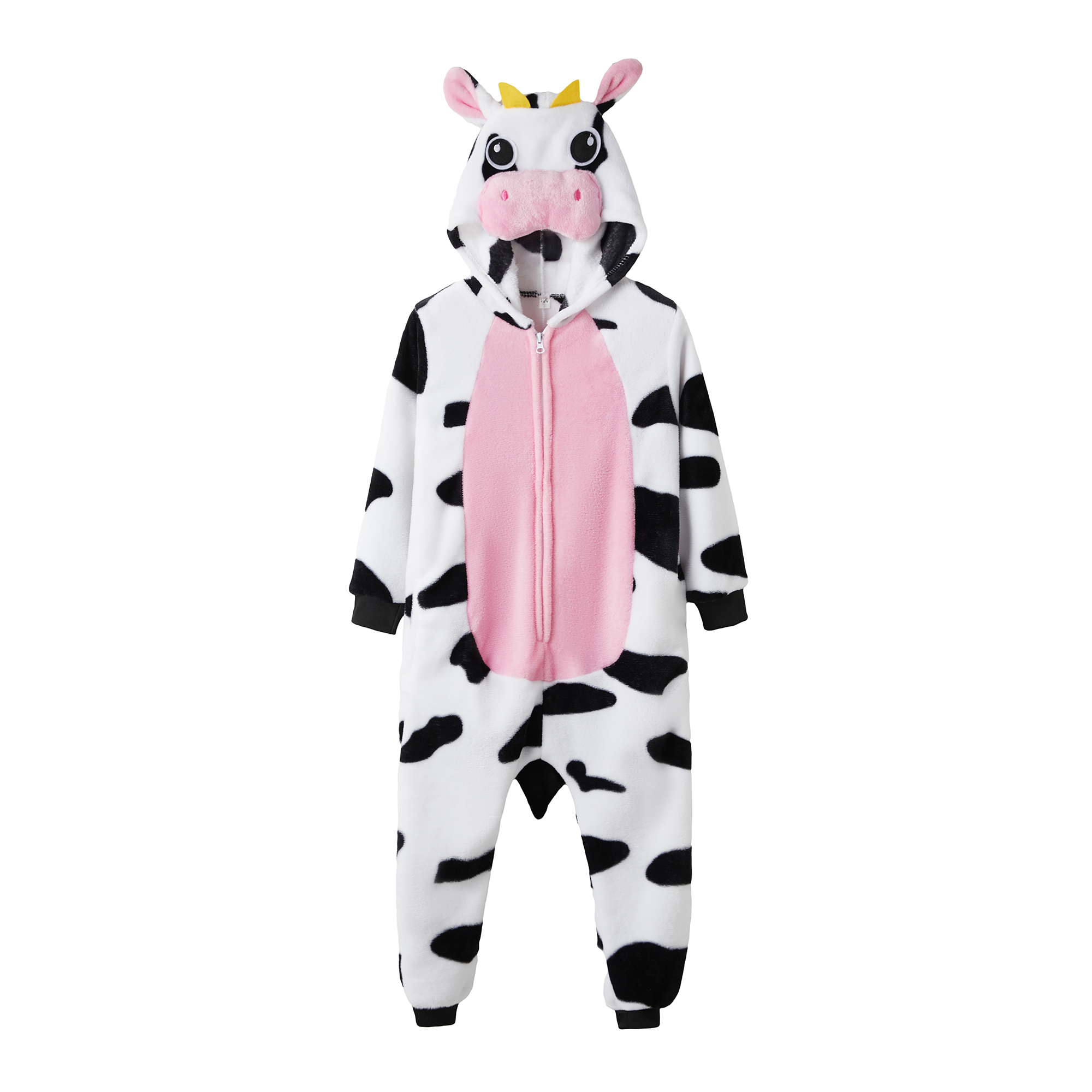 Pink Cow Onesies Cartoon Animal Onesie Women Men Girls Boys Pajamas Halloween Funny Party Suits Winter Home Overall Costumes