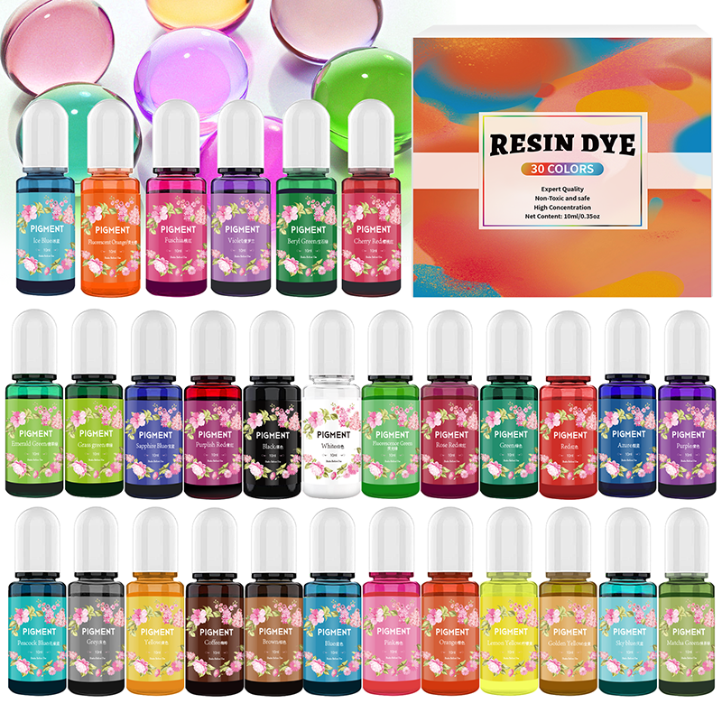 Epoxidharz Pigment Set Flüssiges Färbemittel Kerze Farbstoff Pigment DIY UV Harz Form Kerze Seife Färbung Farbstoff Set Harz Handwerk