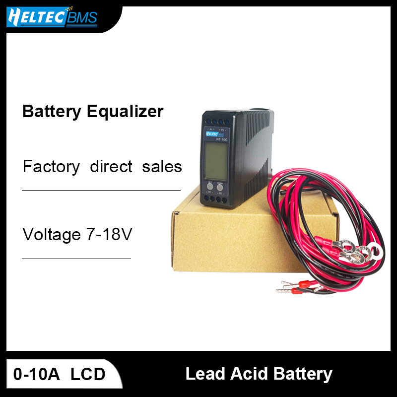 Heltec-baterías ecualizadoras de batería LCD de 12V, equilibrio de voltaje, batería de plomo y ácido conectado, serie paralela para 24/36/48V/96V