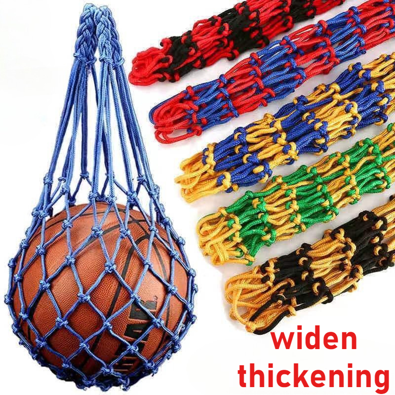 1P Nylon Mesh Ball Net Bag - Thickened Storage Tote for Basketball, Youth Football, Outdoor Sports & Calcio