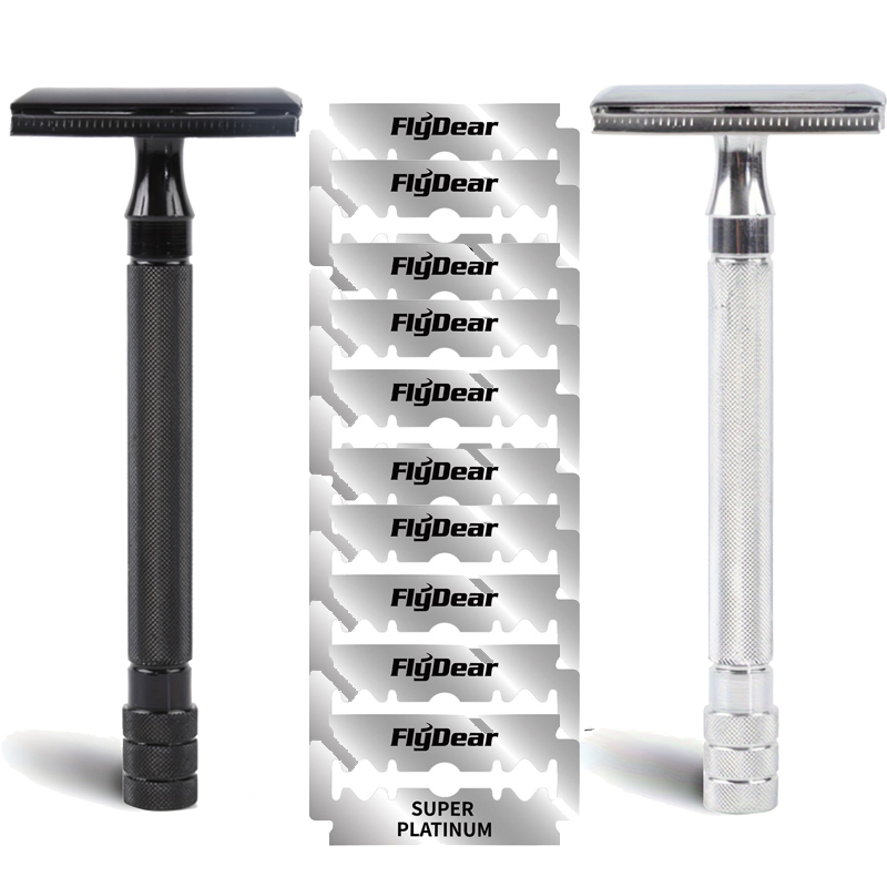 New Double Edge Classic Mens Shaving Razor Mild Hair Removal Shaver Adjustable Safety Razor And Blades Barber Shaving Tools