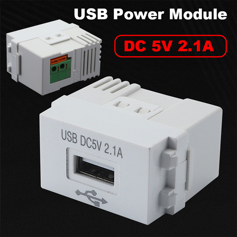Módulo de alimentação usb painel de carregamento do telefone móvel dc 5v2.1a transformador de carregamento tomada adaptador de comutação módulo de alimentação de carregamento