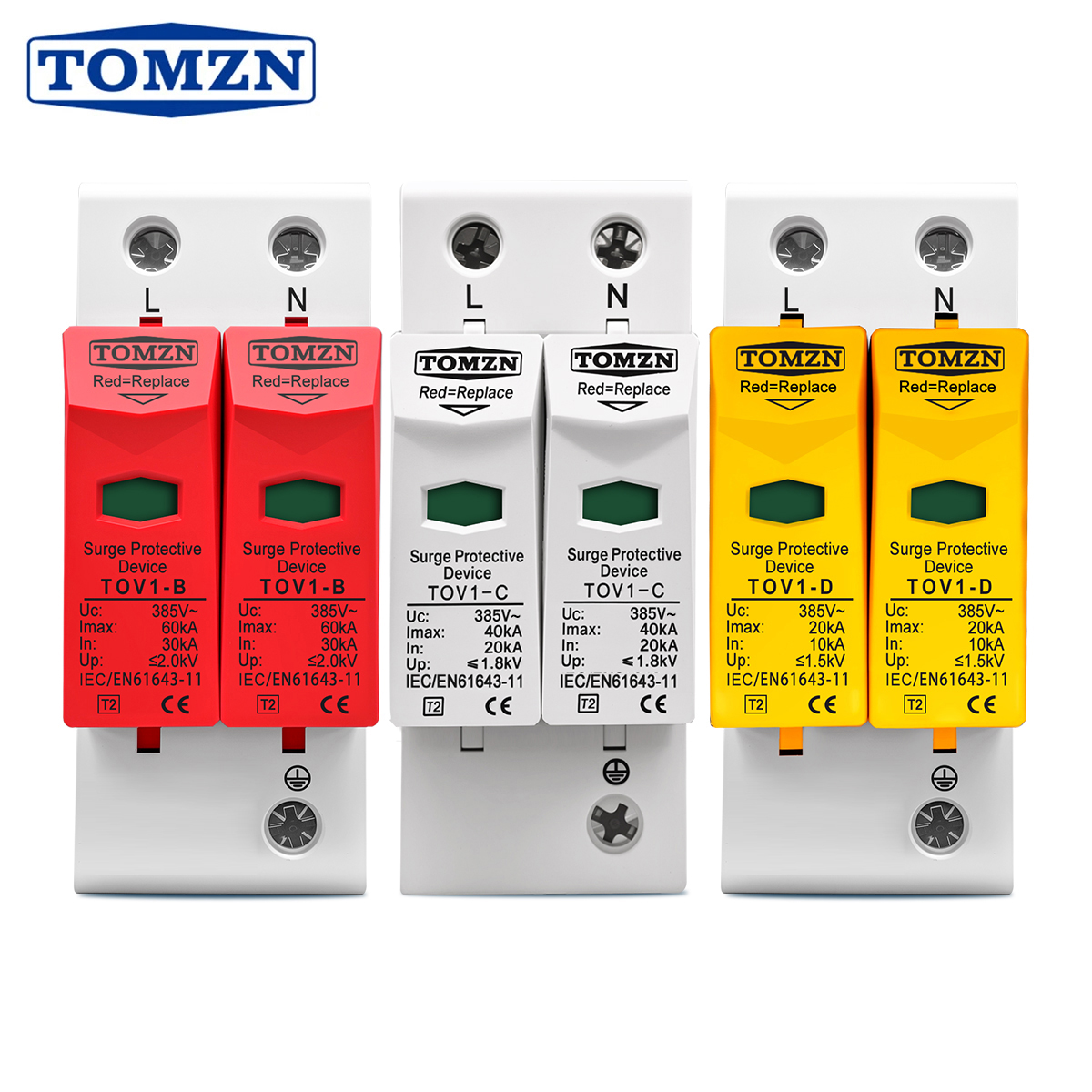 AC SPD 2P Nhà Tăng Bảo Vệ Bảo Vệ Bảo Vệ Điện Áp Thấp Arrester Thiết Bị