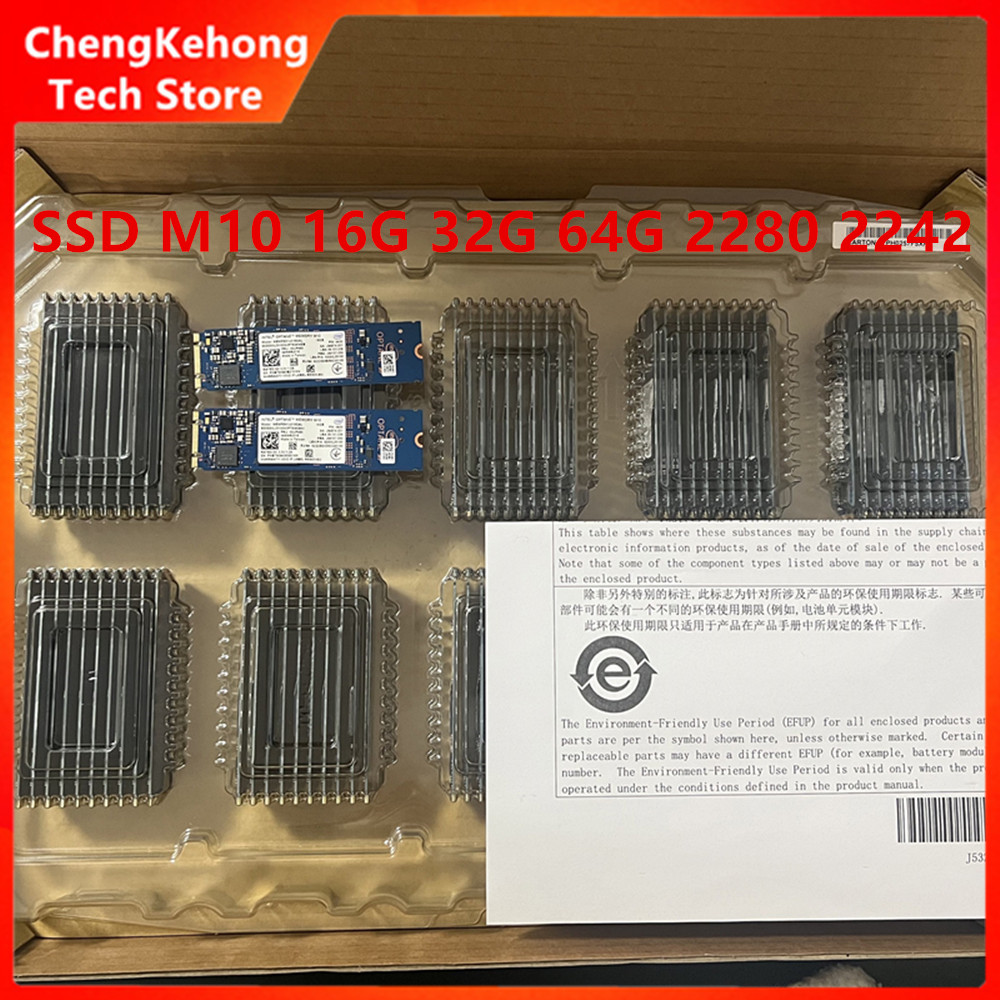 3 pçs 5 pçs ssd novo original para intel opitain m10 16g 32g 64g m.2 2280 2242 pcie nvme portátil desktop memória acelerada