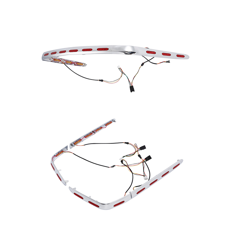 Ozdoby na tylne sakwy motocyklowe z oświetleniem LED do Honda Goldwing GL1800 2001-2011