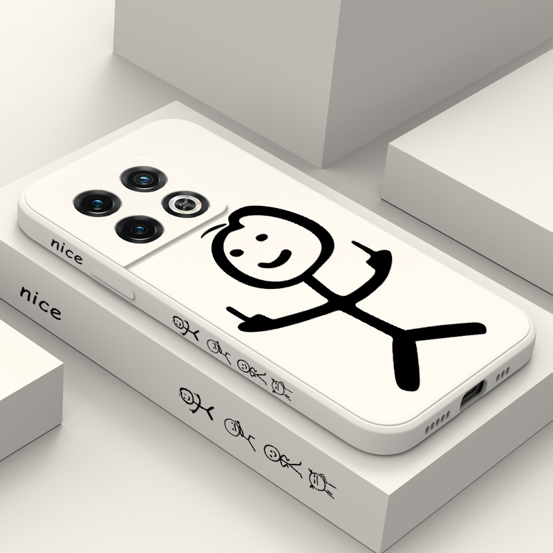 Etui na telefon Line Cute Man do Oneplus 12 12R 11 11R 10 10R 10T 9R 9RT 9 8T 8 7 7T Pro 5G Liquid Silicone Cover