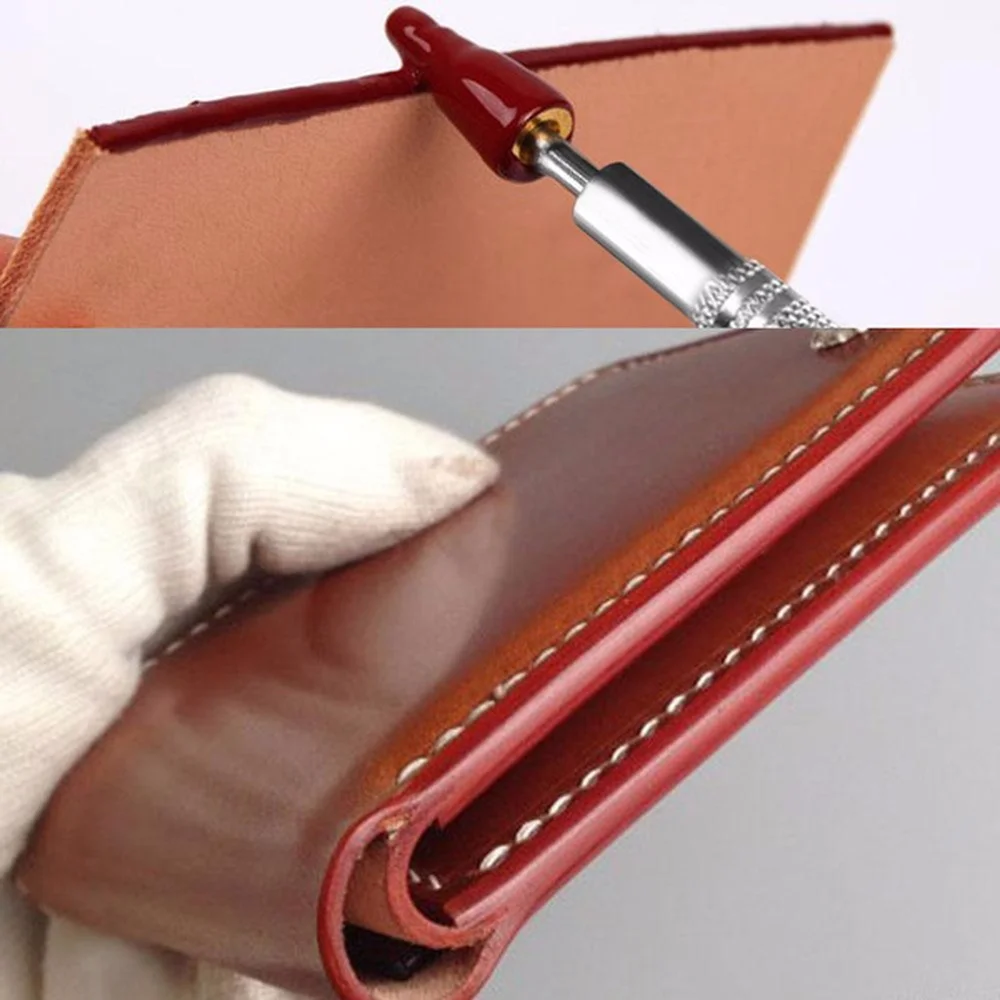 Applicatore per penna colorante per olio con bordo in pelle Strumento per rullo di vernice veloce Il mestiere si applica rapidamente in parte superiore