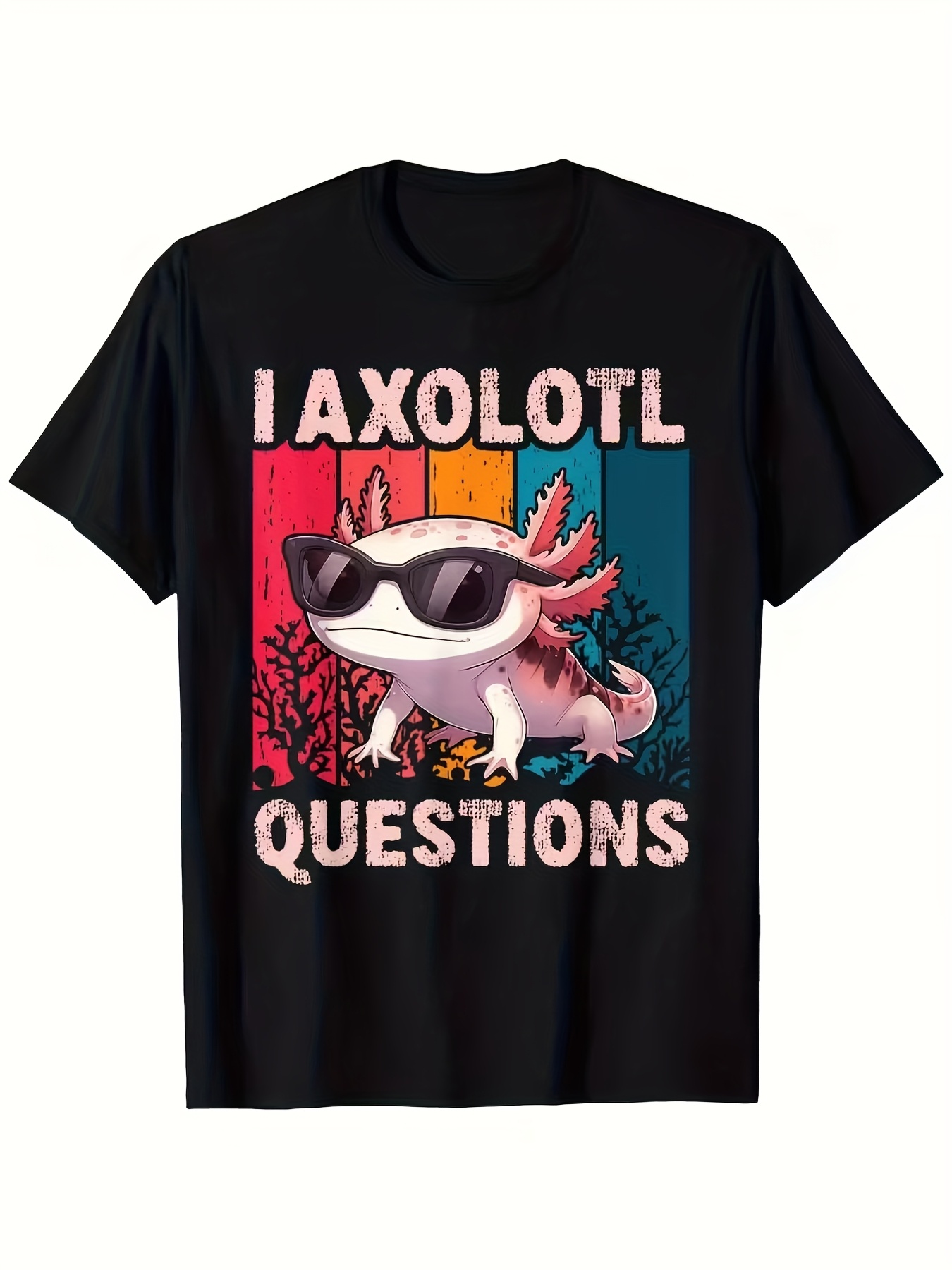 I Axolotl Domande T-shirt da donna da uomo Streetwear Oversize Casual Y2K Cotone Vintage Tee Estate Manica corta Allentato Top Harajuku