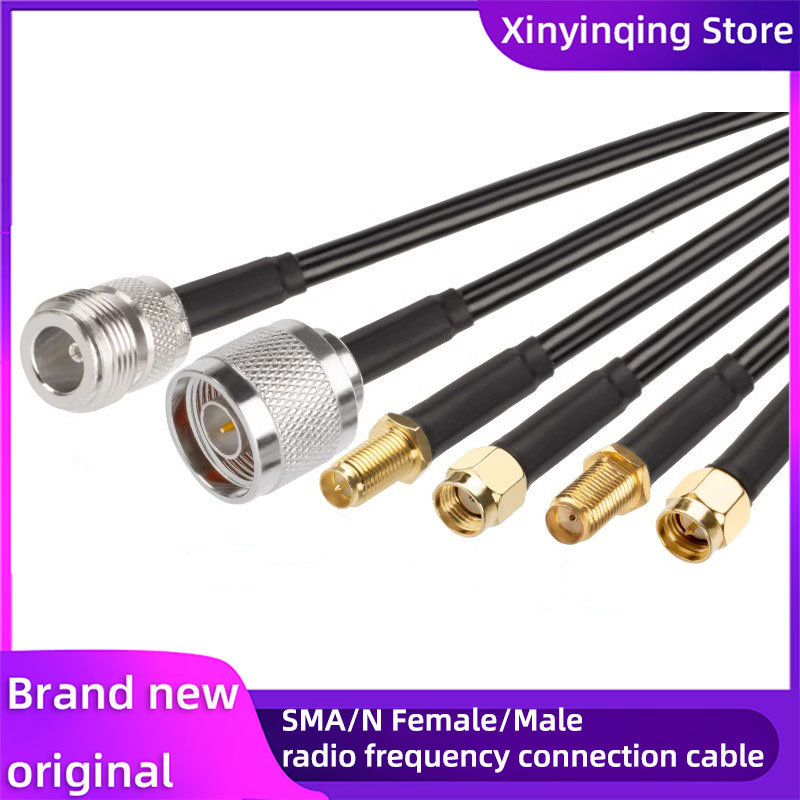 Câble adaptateur RF de Type N vers SMA RPSMA, connecteur mâle femelle à sertir pour rG58, câble d'extension coaxial en queue de cochon L16 N à SMA