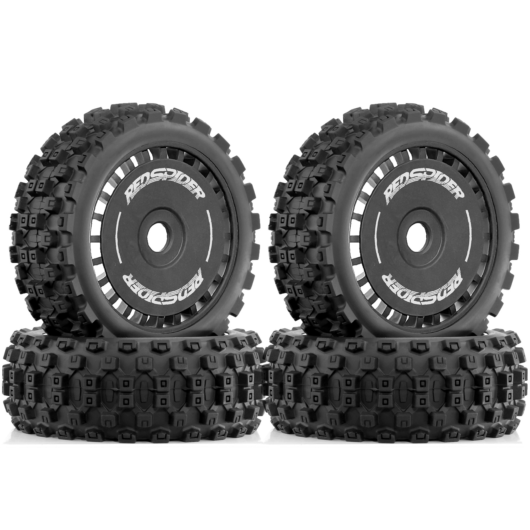 Pneumatici per ruote da 4 pezzi 17mm per ARRMA 1/8 Talion 6S BLX,Typhon 6S 3S BLX,Redcat,Losi,Team,Kyosho,HPS,HPI,Hobao,RC Ruota e pneumatici per ruote