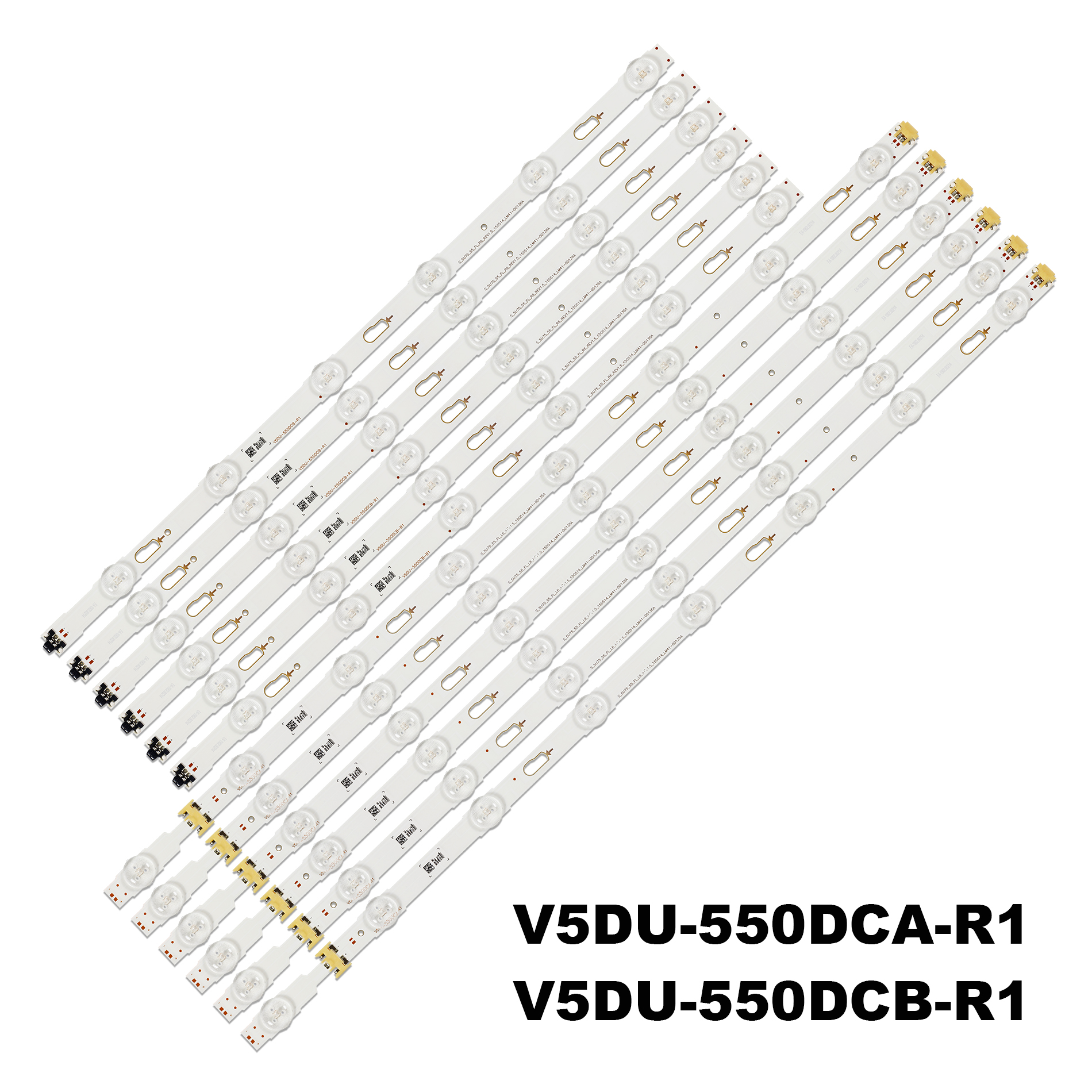 新しい LED バックライトストリップサムスン BN96-39659A 39660A V5DU-550DCA-R1 V5DU-550DCB-R1 BN96-40099A 40100A LM41-00136A UE55KU6172U