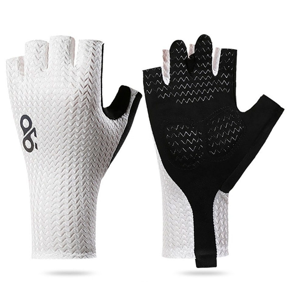 Sommerliche Atmungsaktive Halbfinger-Fahrradhandschuhe Ultraleichte Rennrad-Handschuhe mit Rutschfester Silikonpolsterung Kühlende Sportausrüstung