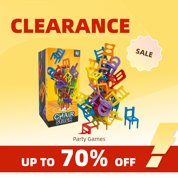 Clearance_24-42pc 어린이 퍼즐 접이식 의자 장난감 부모-자식 대화 형 게임 어린이 의자 스택 파티 게임 juego social