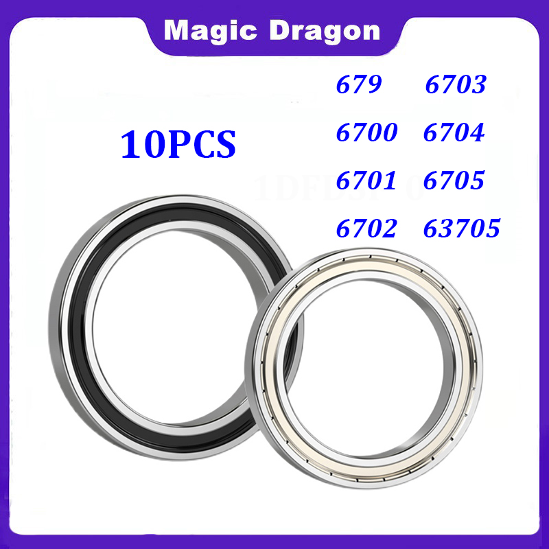 10PCS 679ZZ 2RS 6700 10x15x4 6701 Bearing 6702 6703 6704 6705 63705 25x32x7 Blue 2RS ZZ Ultra Thin Deep Groove Ball Bearing