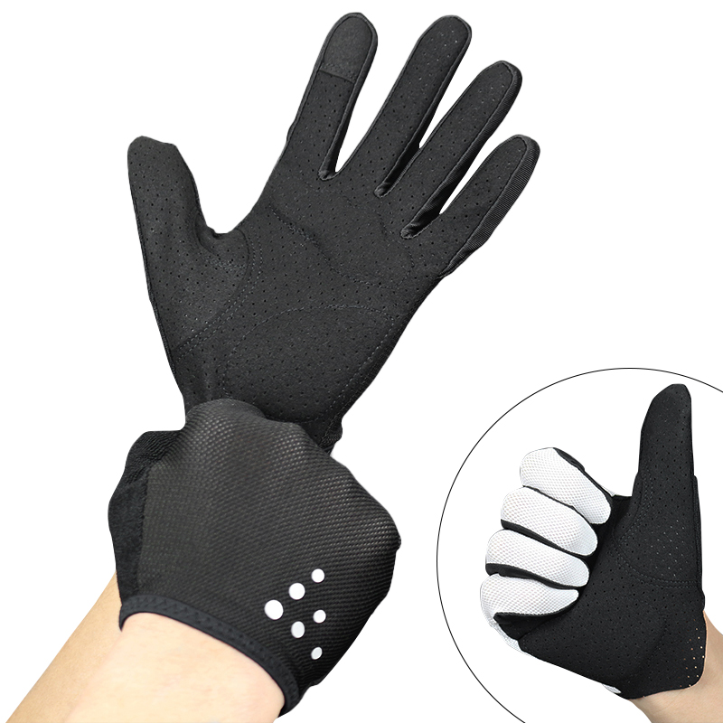 Sarung Tangan Olahraga Bersepeda Sarung Tangan Sepeda Dot Pria Wanita Sarung Tangan Jari Penuh Guantes Ciclismo