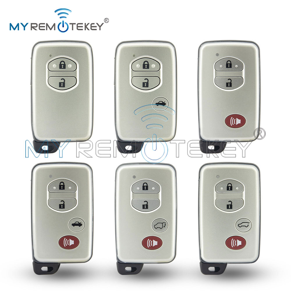MYREMOTEKEY-carcasa para llave remota inteligente, entrada sin llave, HYQ14ACX/HYQ14AAB, para Toyota Avalon Corolla Camry Prius RAV4 Highlander