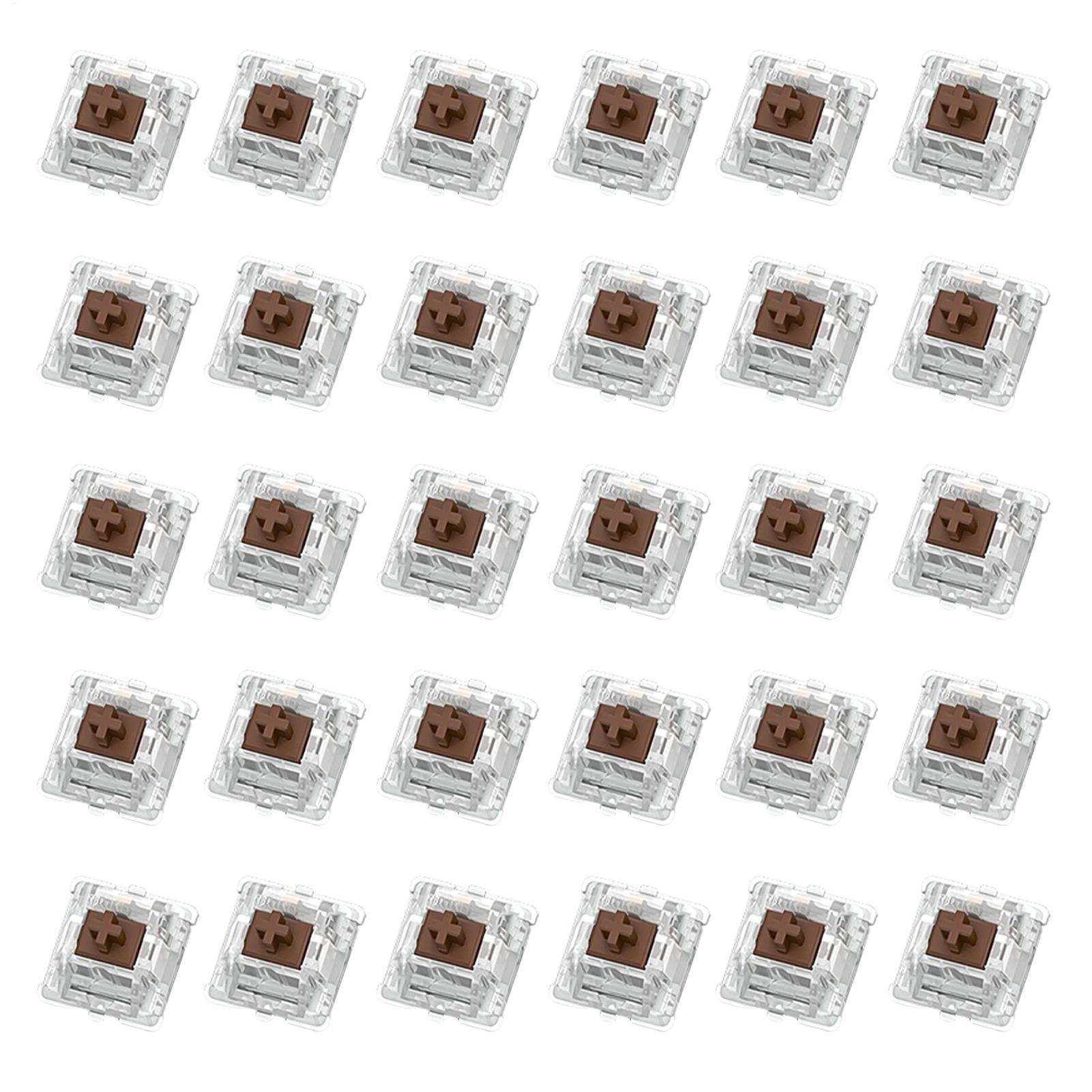 30 ชิ้น Mechanical Switches แกนคีย์บอร์ดแกนคีย์บอร์ดแกนเพลาสวิทช์คีย์บอร์ดสําหรับเกมพิมพ์ Mechanical