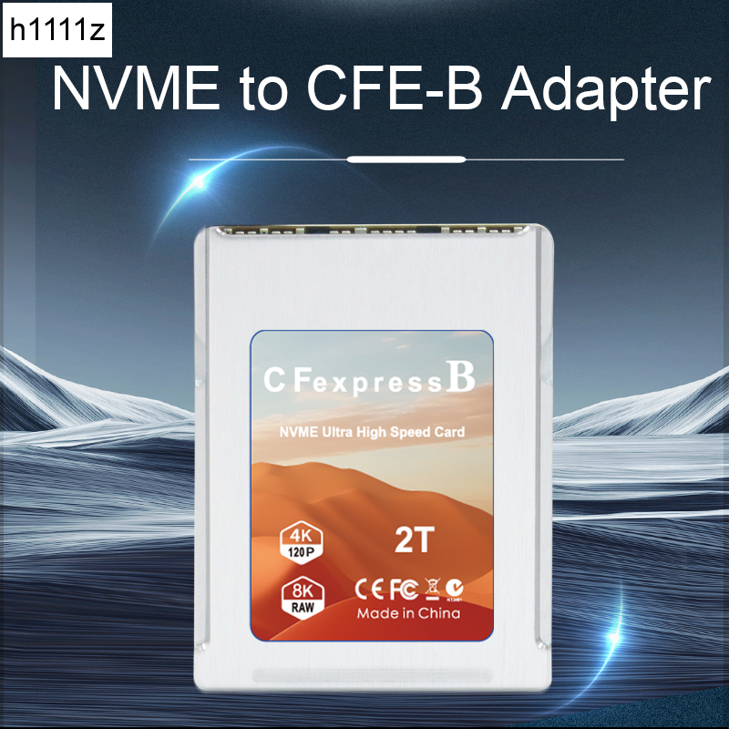 Adaptor NVME Ke CFExpress Baru M2 M-key Ke CF Express Tipe B Kartu Ekspansi M2 Ke CFE B Riser Mendukung PCIE4.0 2230 SSD untuk Kamera