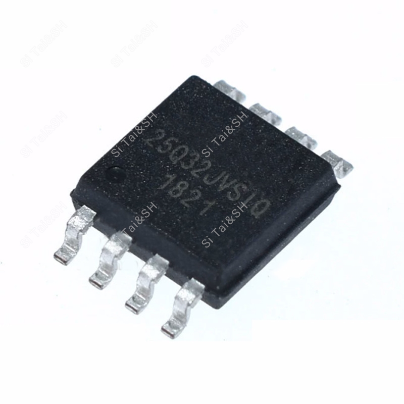 Molewei 10 PCS W25Q32JVSSIQ Capa protetora de plástico-8 IC FLASH 32 MBIT Capa protetora de plástico preto