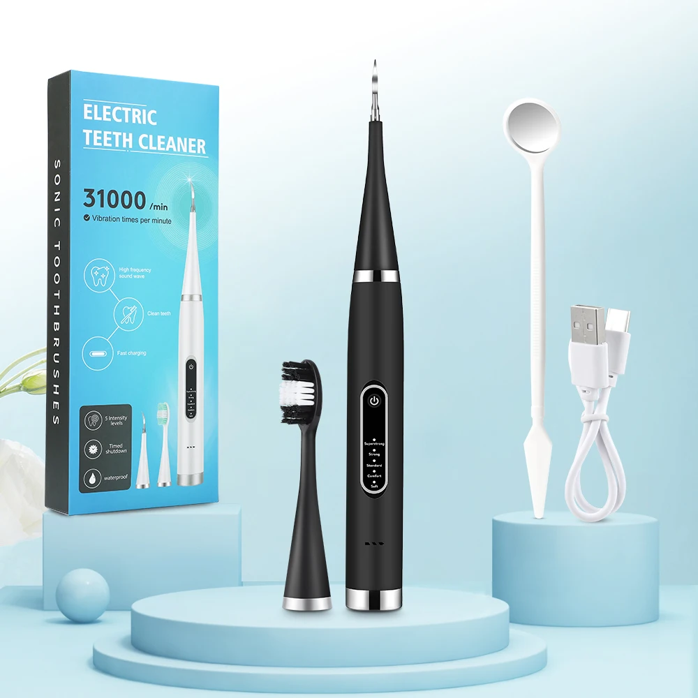 Elektrische Zahnaufhellungsbürste Sonic Zahnbürste Zahnstein Eliminator Schaber Reiniger Dental Scaler Zahnstein Steinentferner Mundpflege