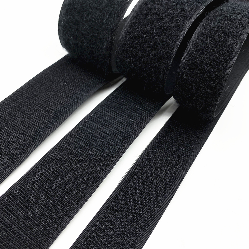 1 paio 5mm-50mm nastro adesivo bianco nero fascette per cavi con gancio e anello accessori per cucire, cortile/lotto