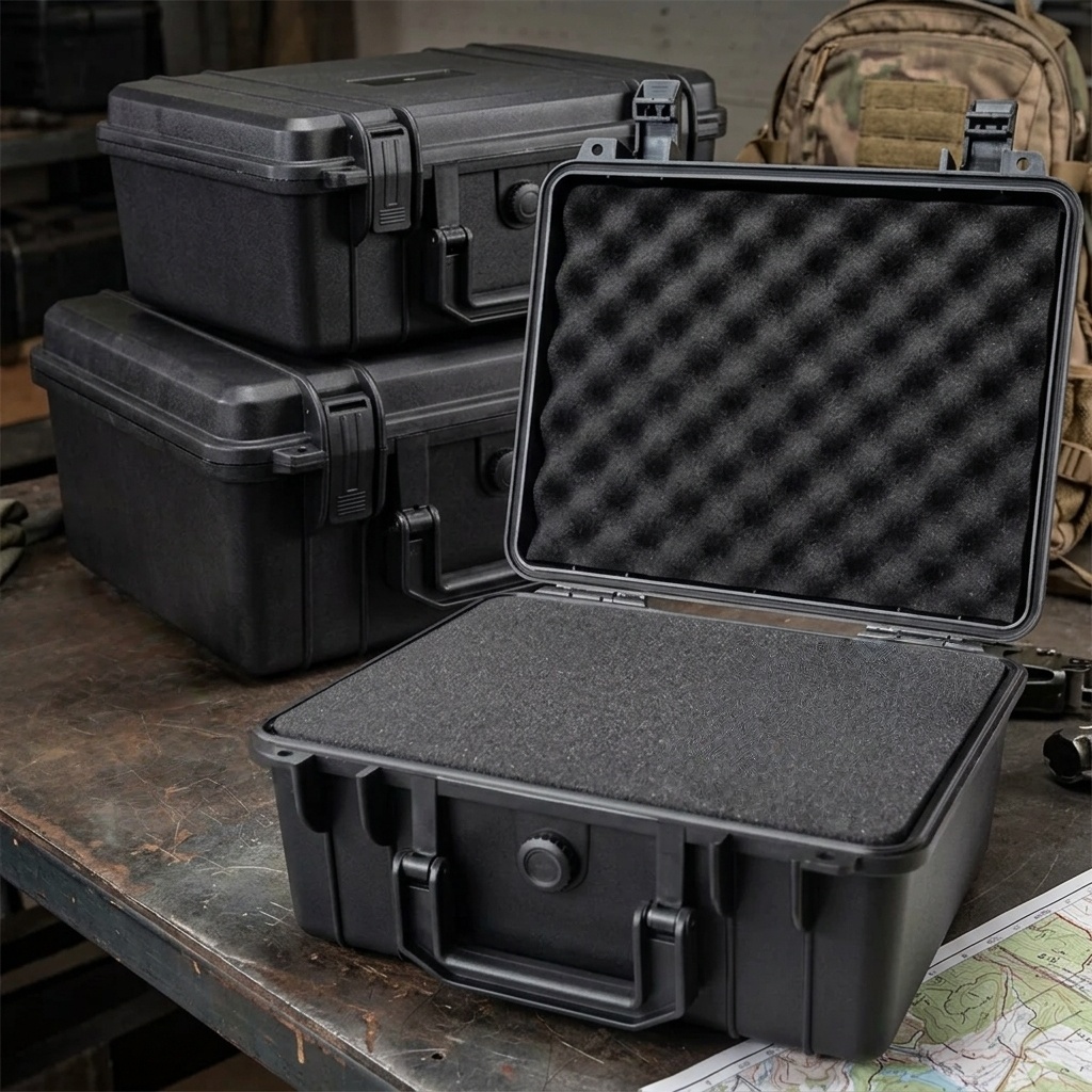 Wasserdichte Hartschalen-Organizer-Box, Tragbare Stoßfeste Werkzeugkiste für Hardware-Zubehör und Instrumente