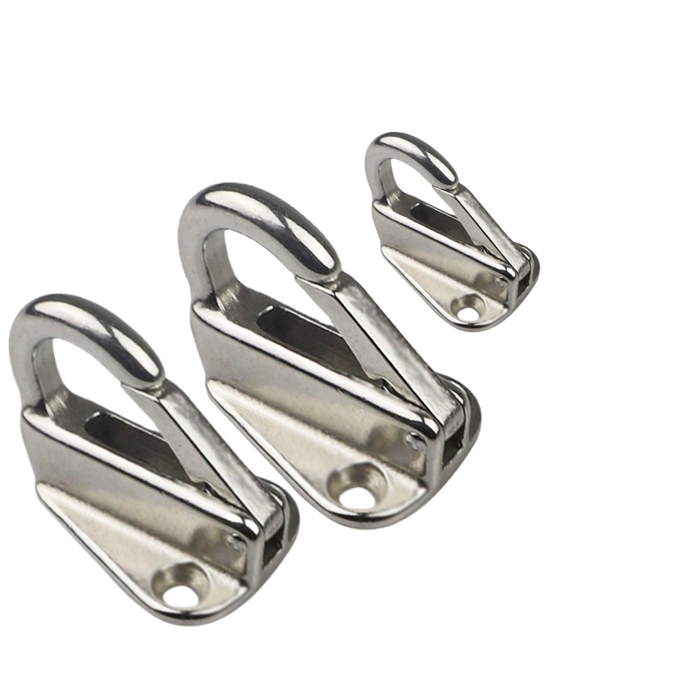 2PCS สแตนเลสสตีลสปริงล็อค Fender Hook Marine เรือฤดูใบไม้ผลิ Snap แนบเชือก Fending Hook เรืออุปกรณ์ฮาร์ดแวร์
