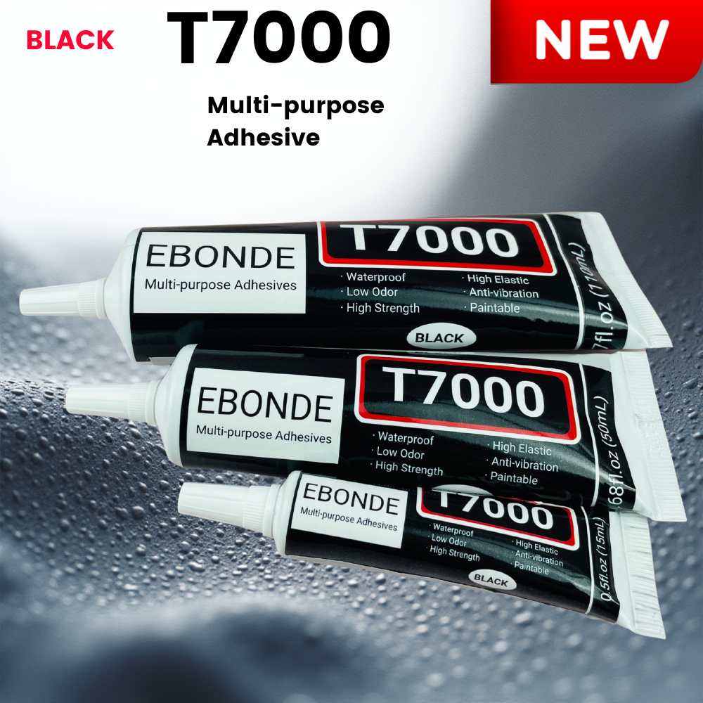 Adhésif de réparation de tablettes de téléphone portable à Contact noir T7000, colle forte T-7000 15ML 50ML 110ML avec aiguille Fine
