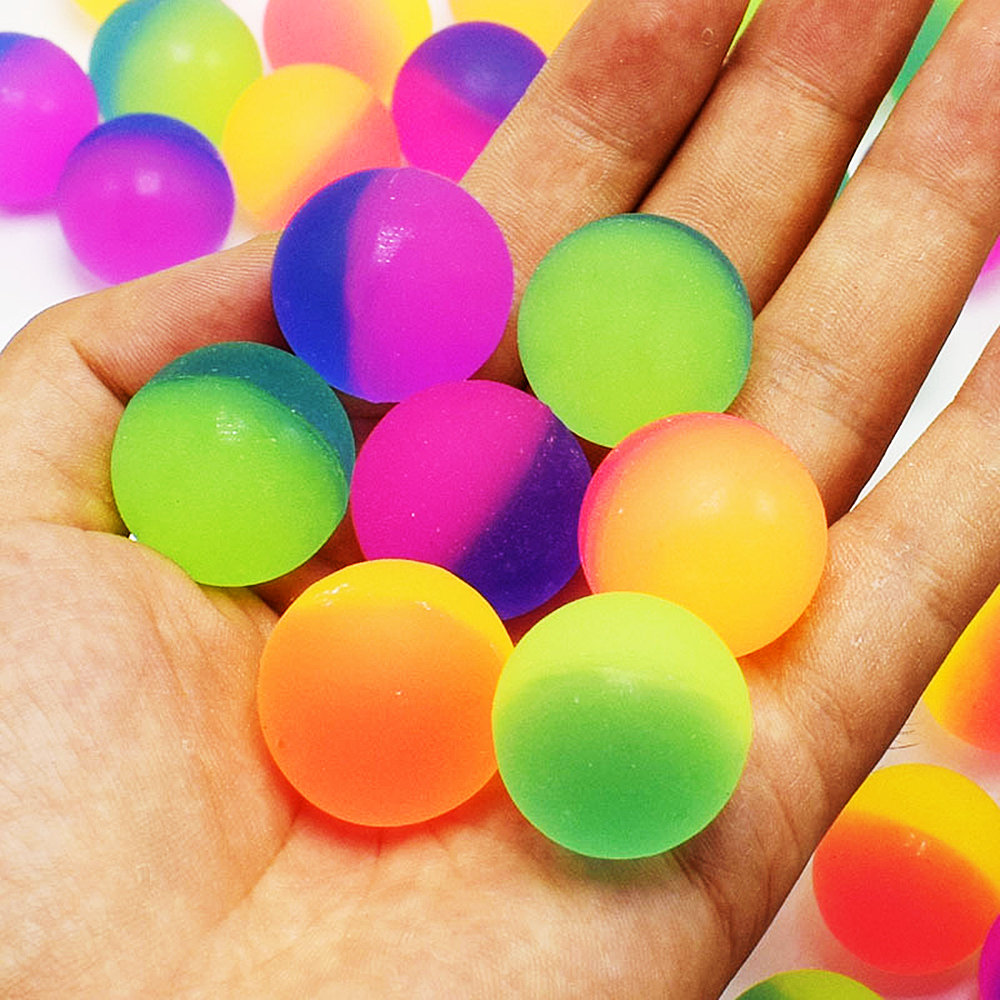 10 sztuk 25mm Outdoor Bounce gra w piłkę zabawki na imprezę dla dzieci prezent urodzinowy Giveaway Pinata wypełniacz Halloween boże narodzenie karnawał Party prezent