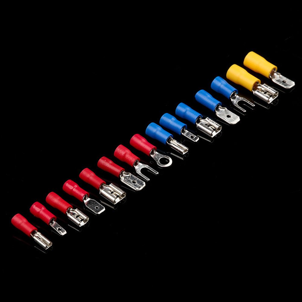 280Pcs Insulated Cable Connector Electrical Wire Crimp Butt Ring Fork Set Assorted Female Male Crimp Spade Terminals