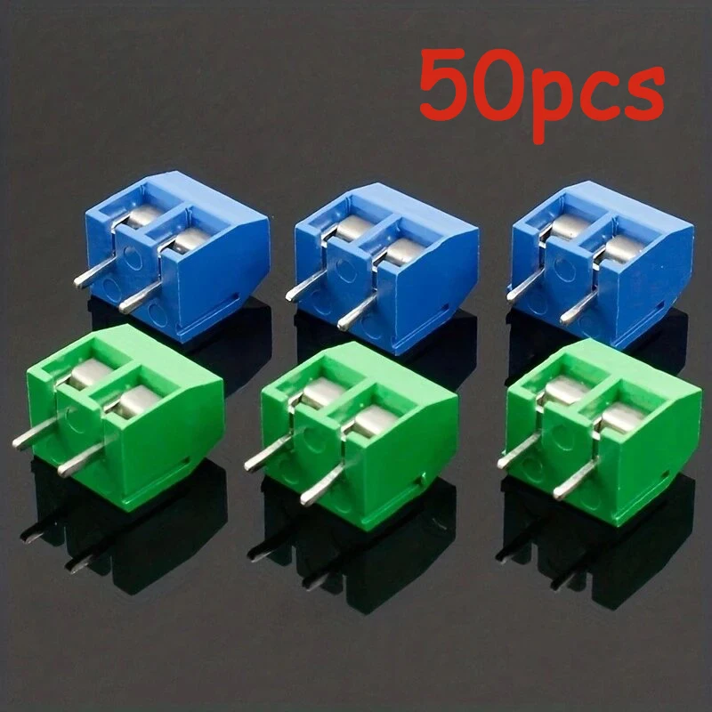 10/50 pièces PCB bornier connecteur pas 5.0mm KF301 broche droite 2P 3P vis PCB borniers connecteur assortiment Kit