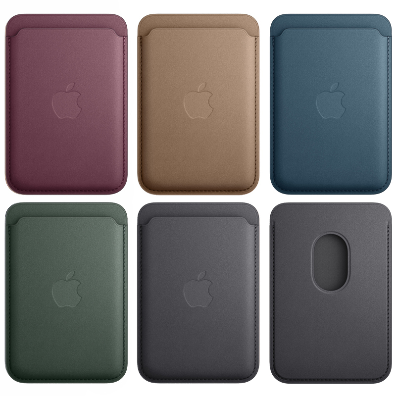 Funda Original Apple Magsafe con tarjetero magnético de cuero para iPhone 16 15 14 13 12 Pro Max, funda para teléfono, accesorios