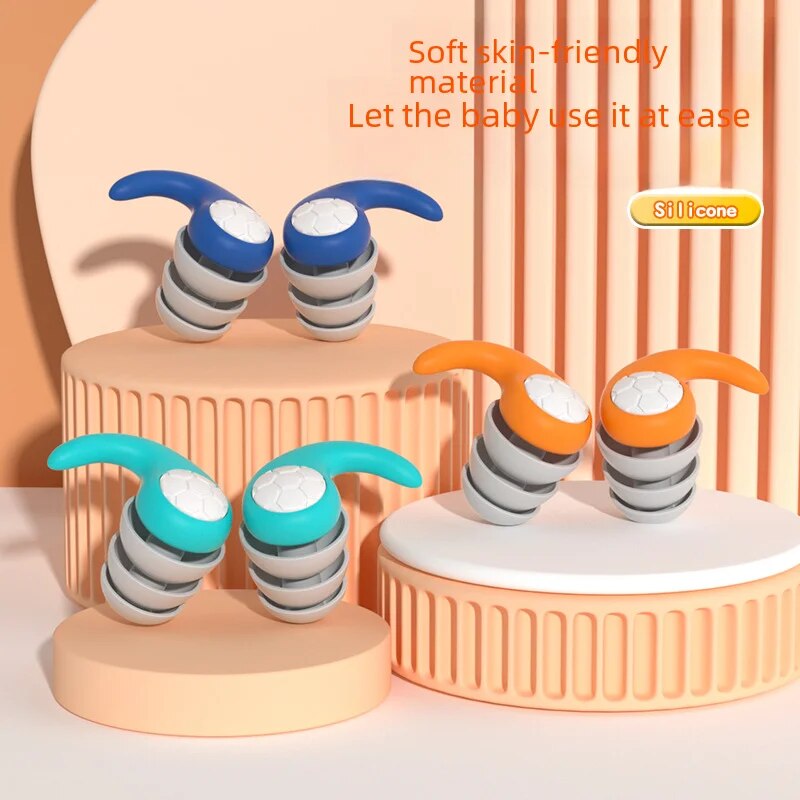 Silicone Antibruit Bouchons D'oreille Bruit Filtre Sommeil Natation Étanche Trois Couche Muet Bouchons D'oreille