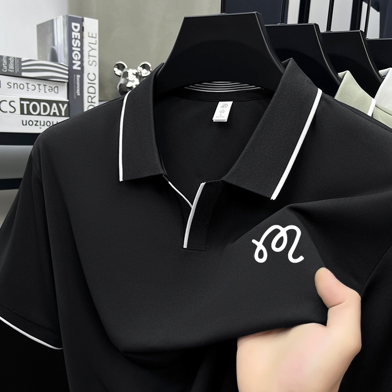 Zomer Nieuwe Heren Polo Shirt van hoge kwaliteit met print Origineel Casual T-shirt met korte mouwen in effen kleur Comfort Prachtige herenkleding