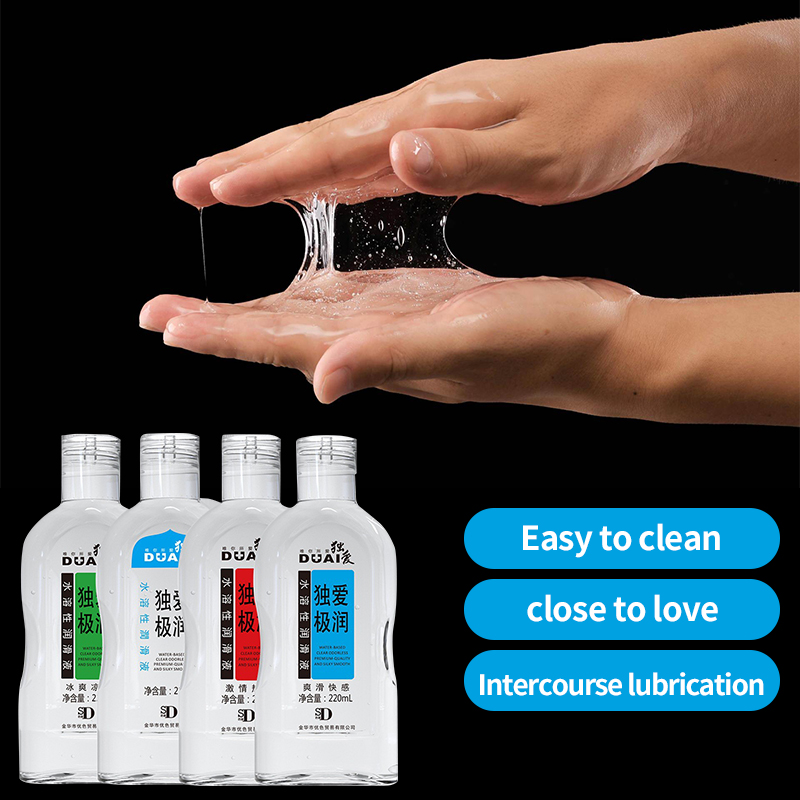 Lubrifiants solubles dans l'eau pour adultes, huile de massage vaginal, lubrifiant sexuel anal, facile à nettoyer, produit gay, 220ml