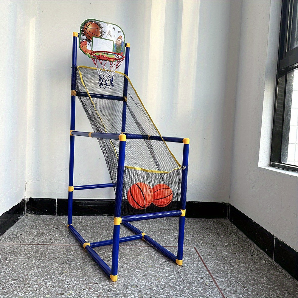 Ensemble de jeu de basket-ball d'arcade agréable – Double jeu intérieur/extérieur, installation facile avec pompe et balles, cadeau idéal pour les vacances et l'anniversaire