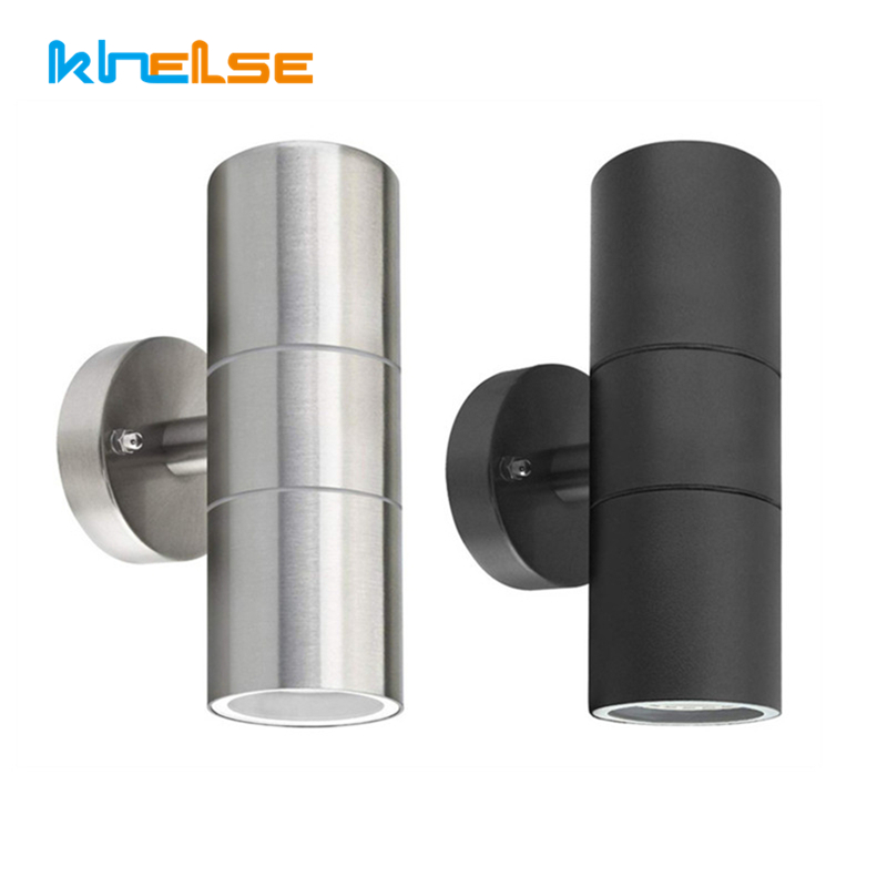 Applique Murale LED en Acier Inoxydable, Conforme à la Norme IP65, Imperméable, Conforme à la Norme GU10, Éclairage d'Extérieur, Idéal pour un Jardin ou une Véranda, 110/220V