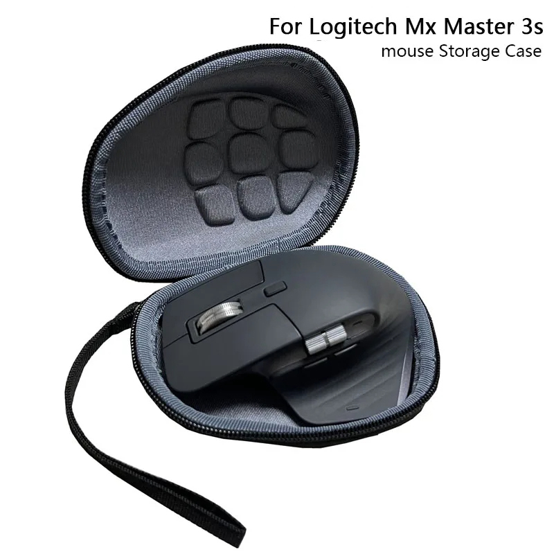 Estuche de viaje duro portátil de EVA para ratón inalámbrico Logitech MX Master 3S, bolsa impermeable para ratón Logitech MX Master 3S