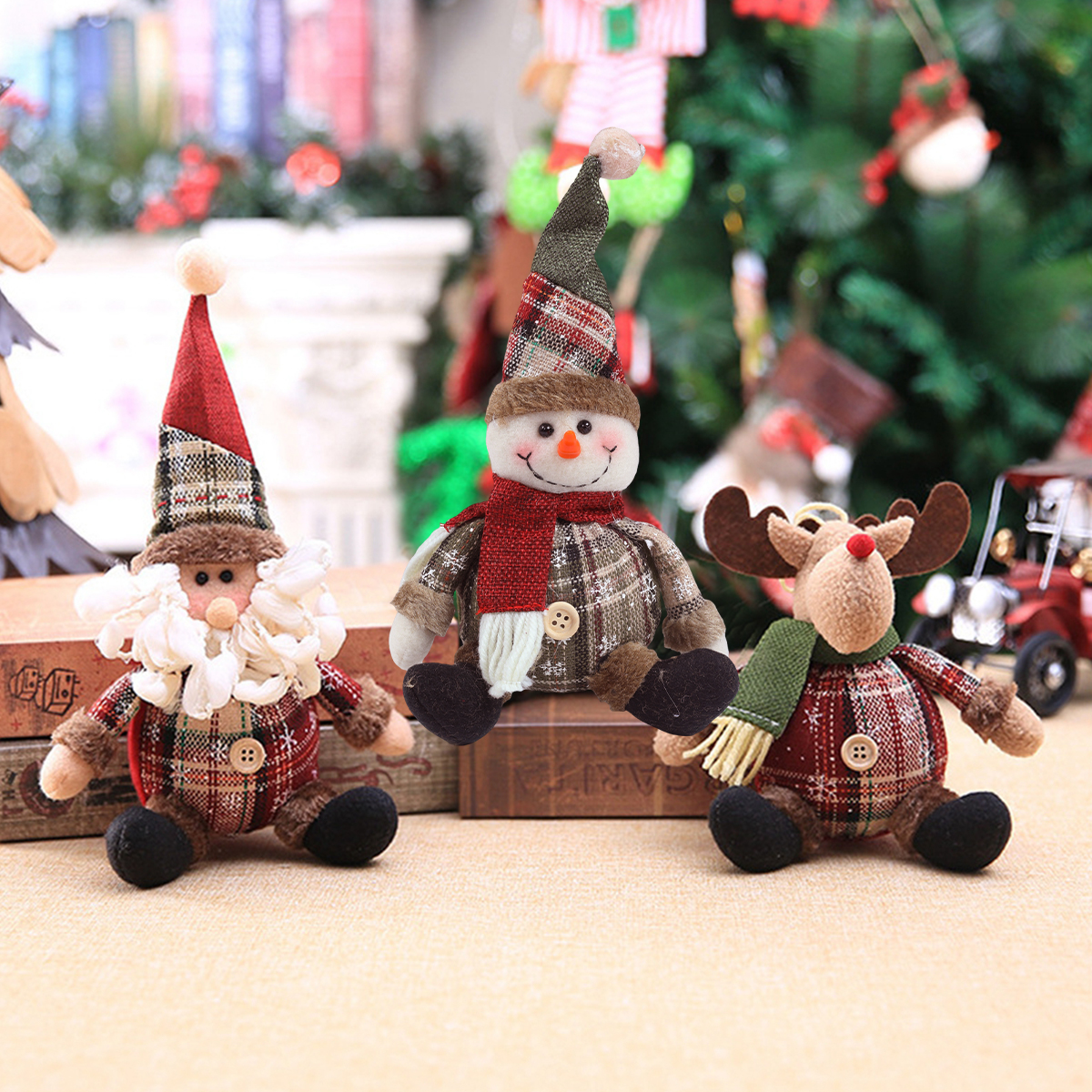 Papai noel boneca decorações de natal casa 2025 decoração mesa elk boneca enfeites de natal navidad presentes feliz ano novo 2026