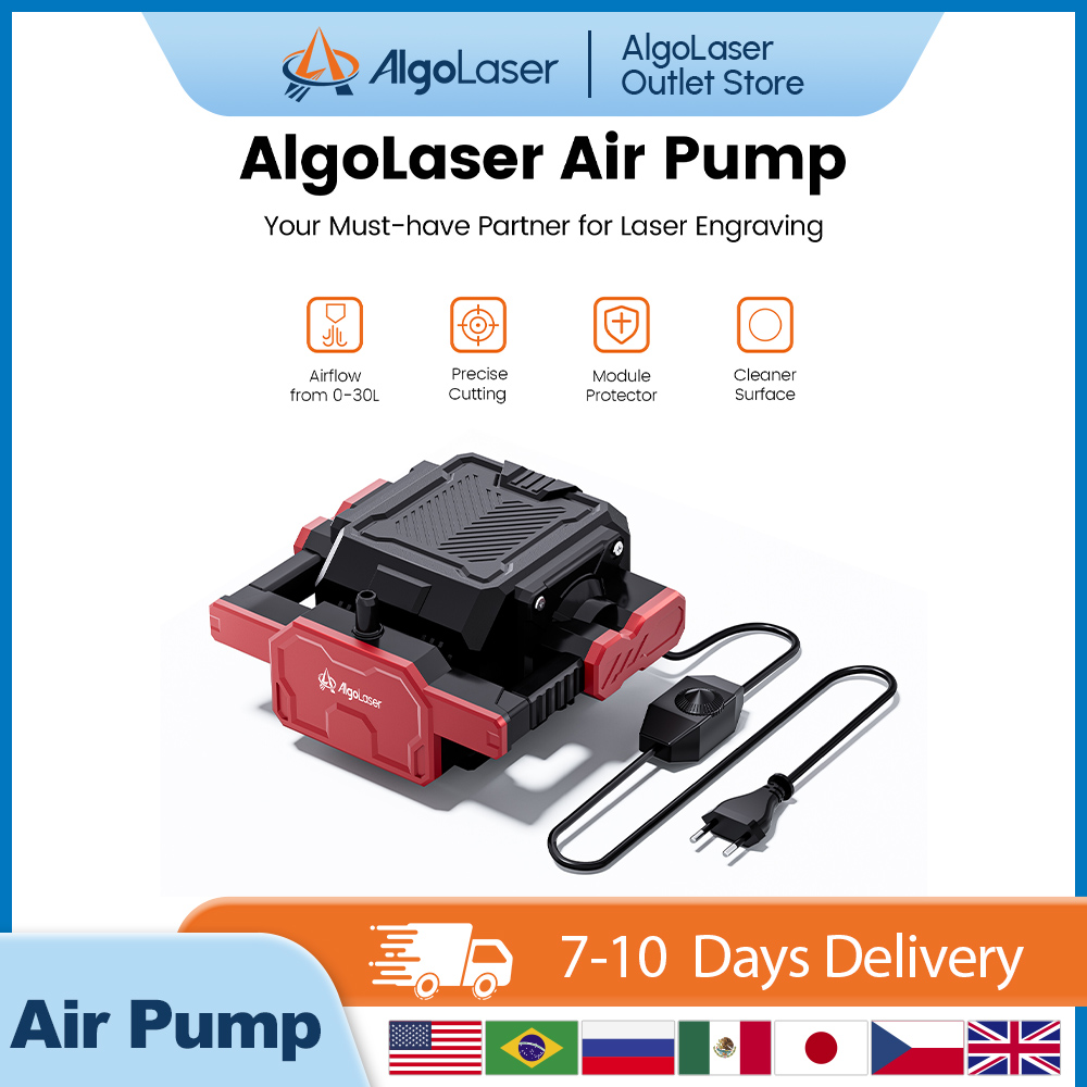 For Laser Engraver Algolaser 30L Air Pump ALAP-30L 1.0 Air Assist Auxiliary 30L/min For CNC Cutter Laser Engraver Machine