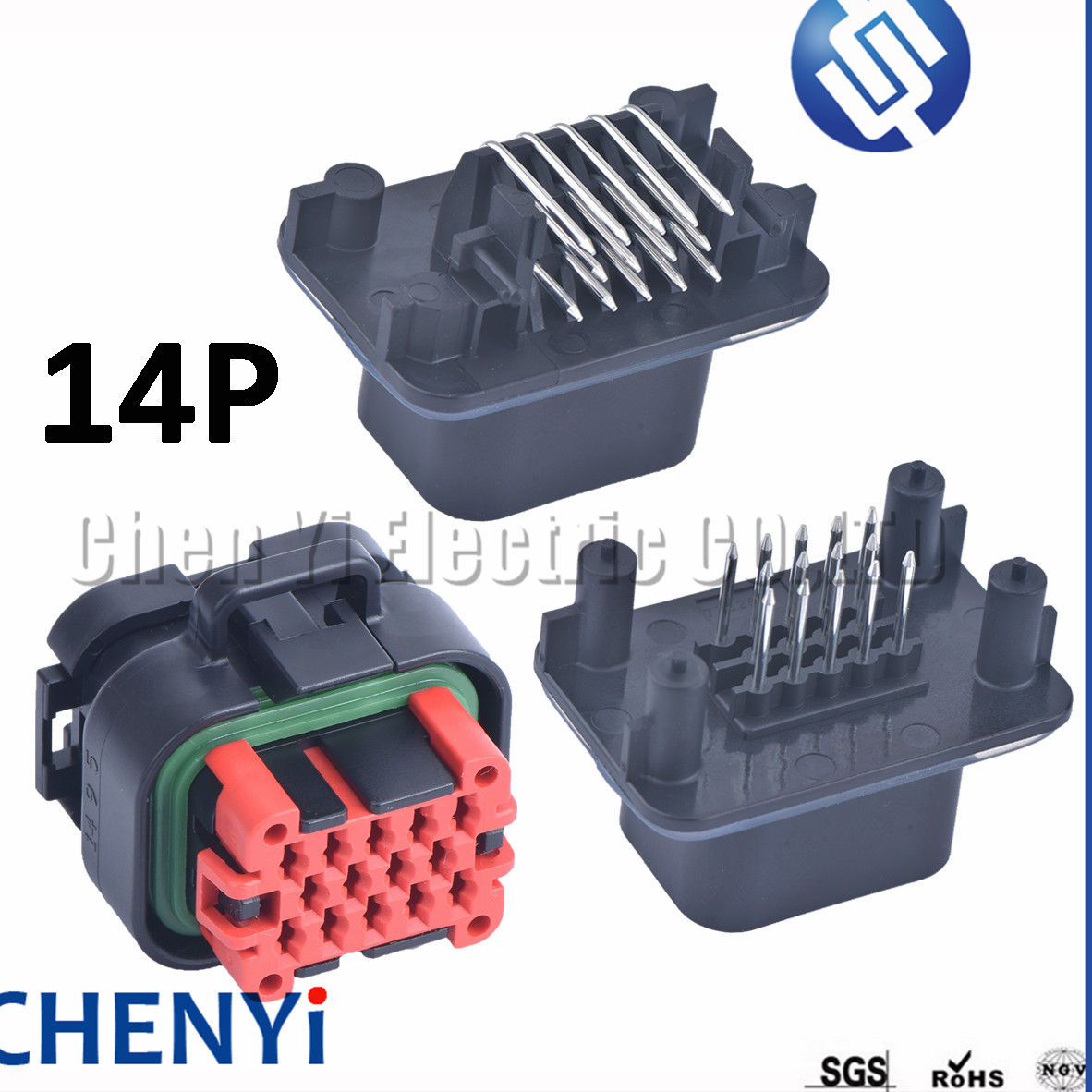 14-pinowe męskie lub żeńskie wodoodporne złącze ECU samochodowe, wtyczka wiązki przewodów, gniazdo PCB 770680 -1 776273 -1 776164 -1 776262 -1 776266 -1