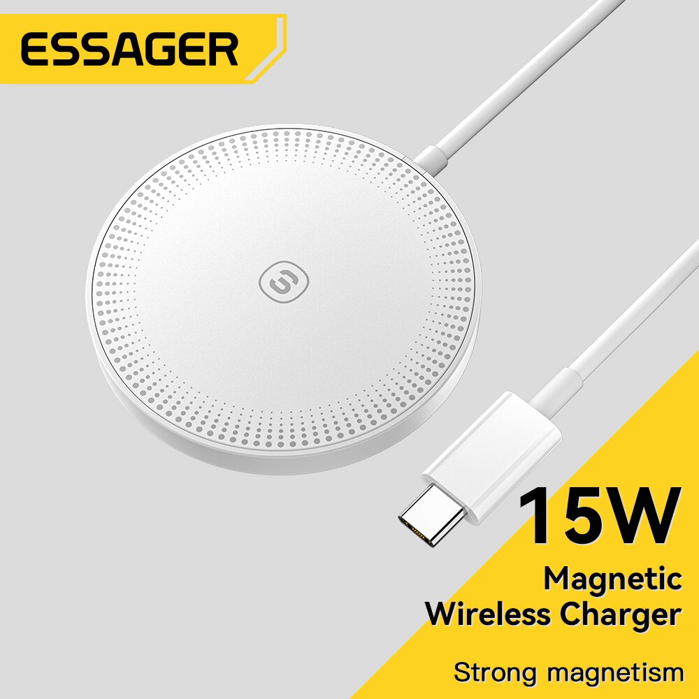 Essager 15W Magnetische Qi Draadloze Opladers Snel Opladen Voor Iphone 14 13 12 Pro Max Pd Snel Opladen Voor Xiaomi Pad Adapter