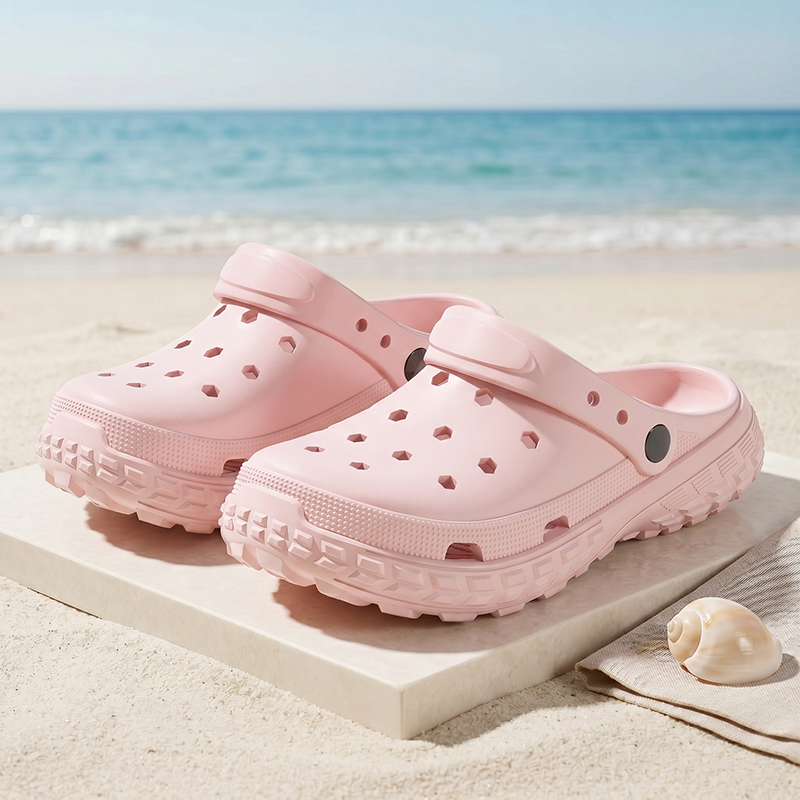 Dames Heren Dikke Zool Klompen Antislip EVA Platform Sandalen Ademende Gaten Strand Tuin Schoenen Zomer Casual Slippers