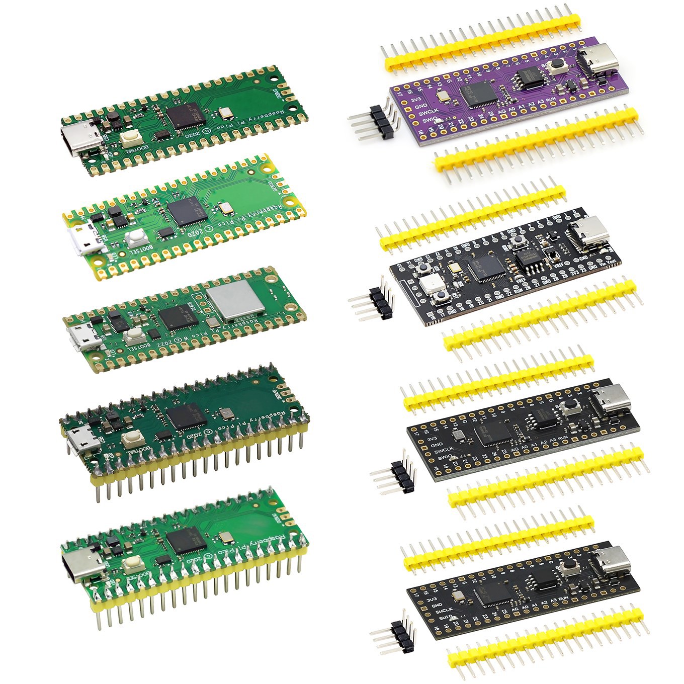 Chính Thức Raspberry Pi Pico Ban RP2040 Dual-Core 264KB Cánh Tay Công Suất Thấp Vi Máy Tính Cao Cấp Cortex-M0 + bộ Vi Xử Lý