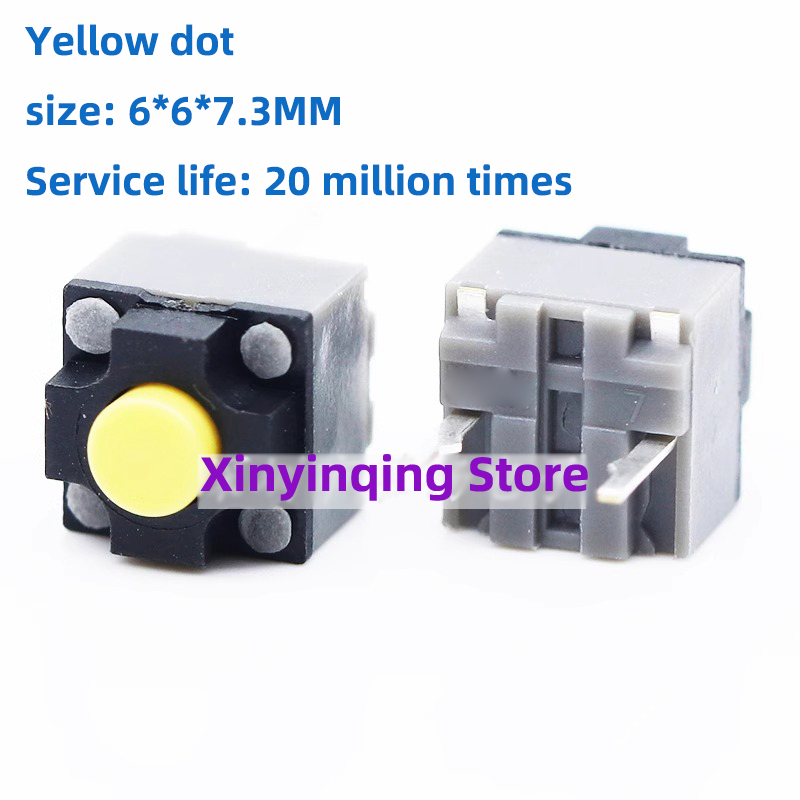 10/30PCS Kailh Pulsante Mute 6*6*7.3 Interruttore Silenzioso Pulsante Del Mouse Senza Fili Micro Interruttore pulsanti accessori Interruttori quadrati