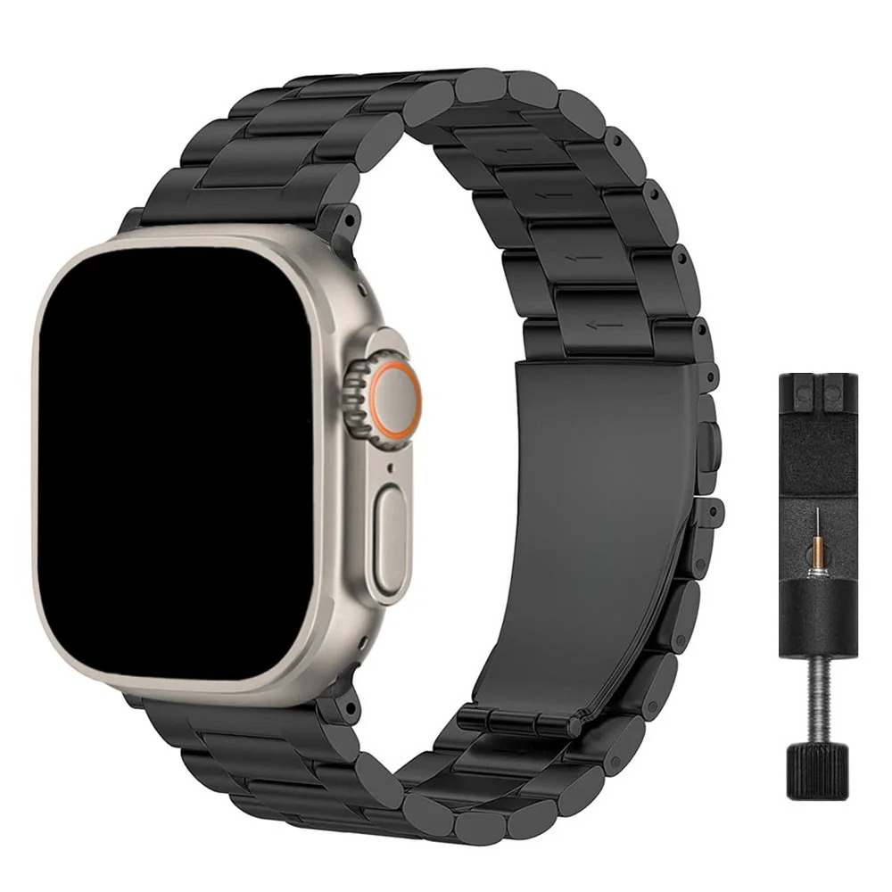 Correa de acero inoxidable para Apple Watch Ultra Band 49mm 44mm 40mm 42mm 38mm 41mm pulsera iWatch serie 3 SE 6 7 8 45mm